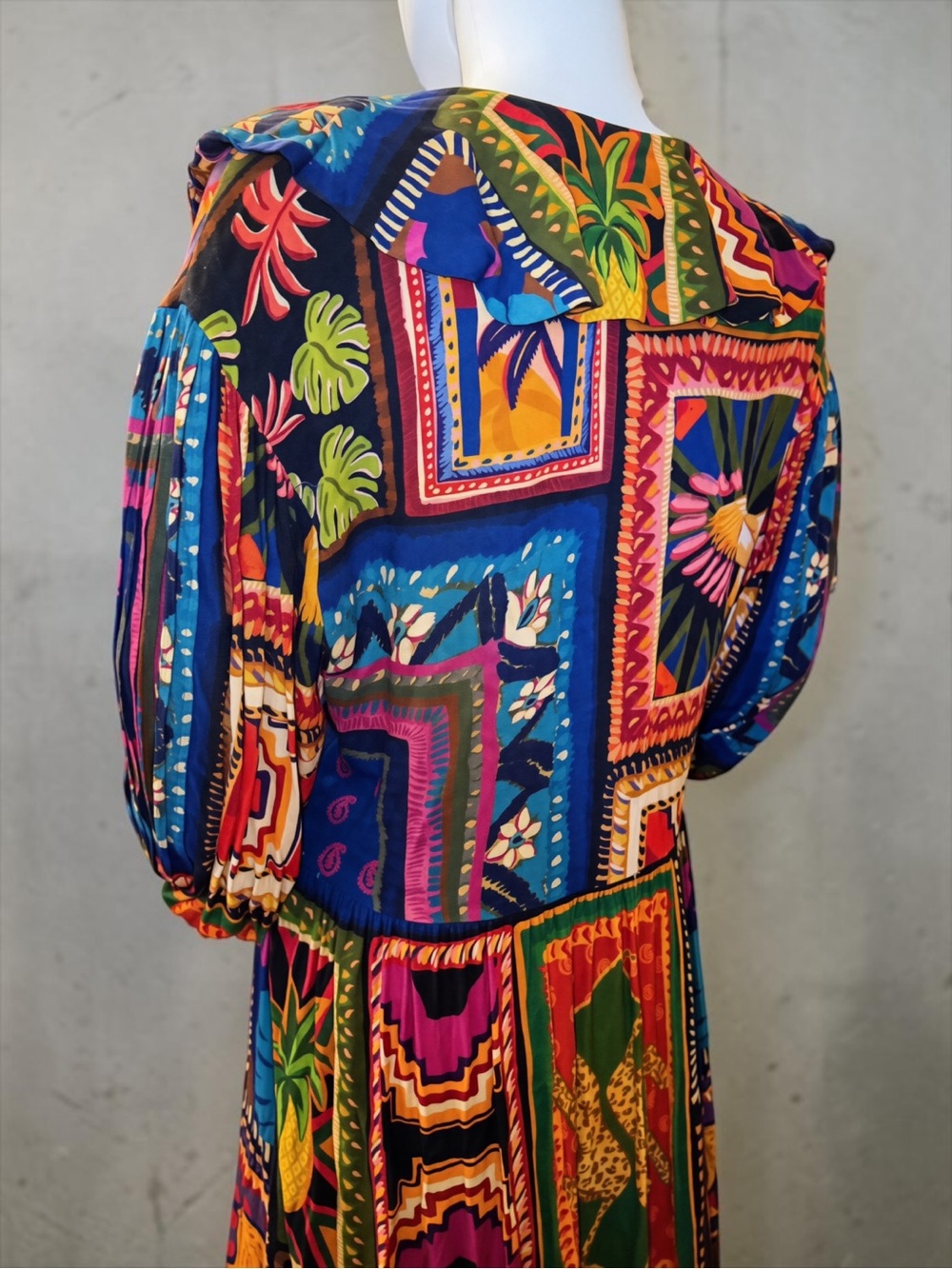 FARM Rio Patchwork Tapestry Ankle Maxi Dress - Size M - Picture 9 of 10
